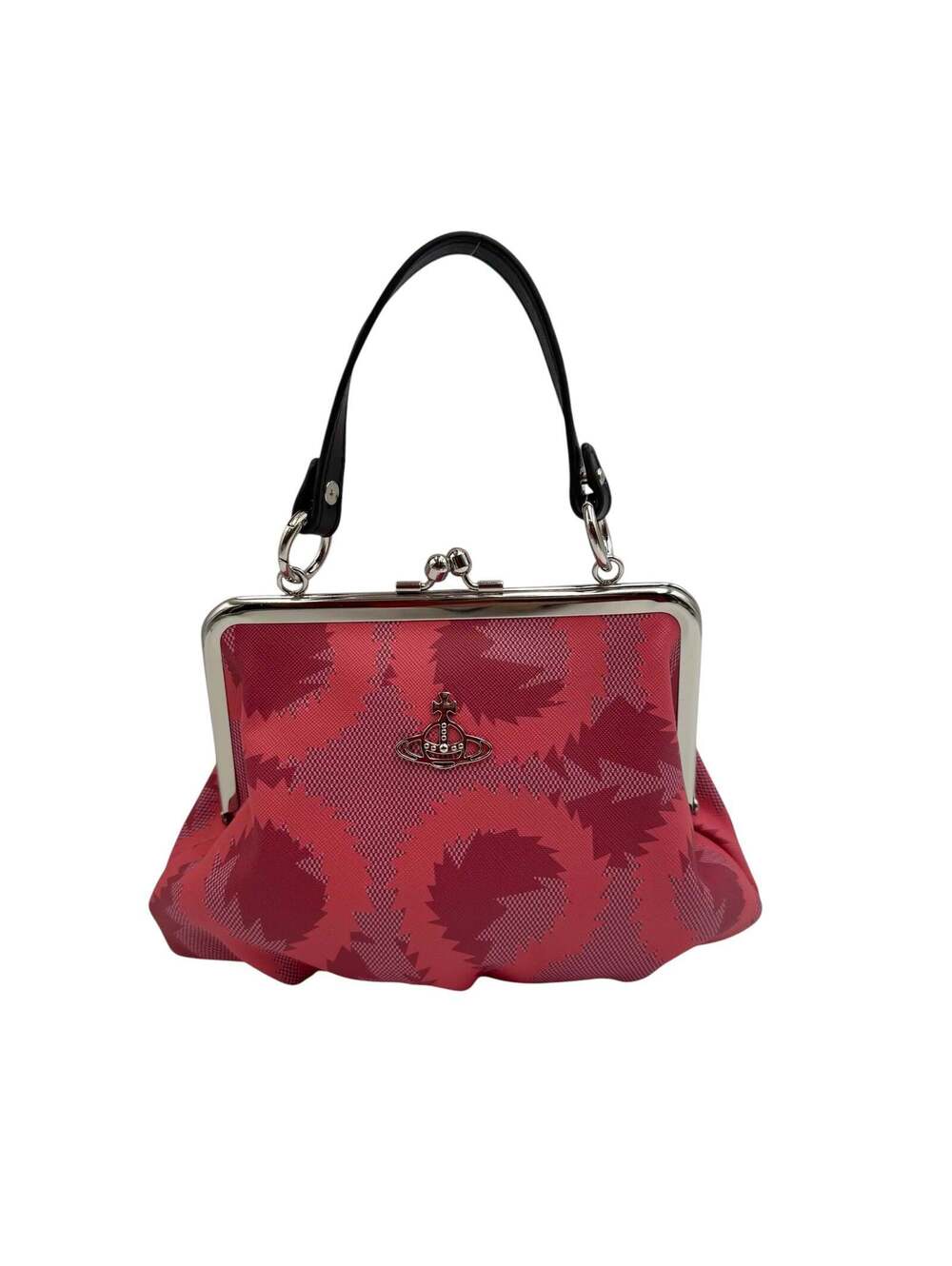 Vivienne Westwood Pink Tartan Vegan Granny Frame Bag. 2020s